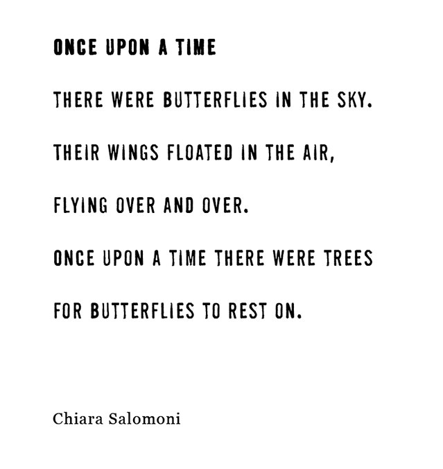 Once Upon a Time - Chiara Salomoni - poem