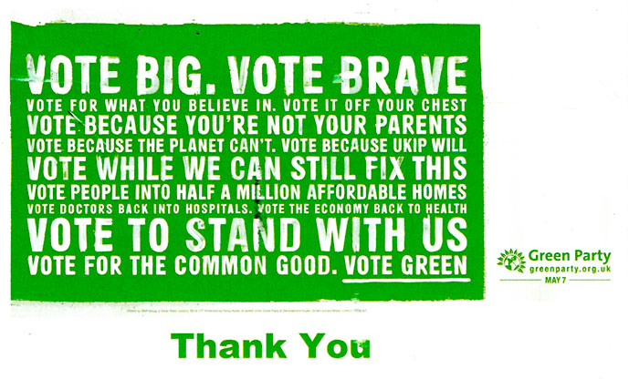 Green Party billboard
