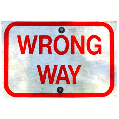 wrong-way-post